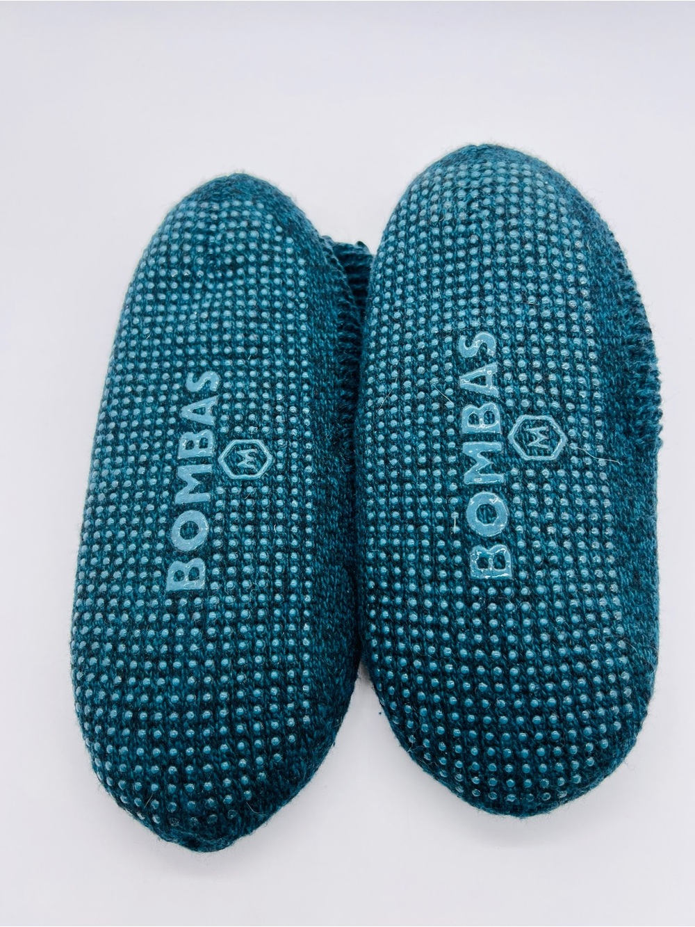 Bombas Adult Gripper Slippers Slip-On Slippers - Dark Teal Size Medium